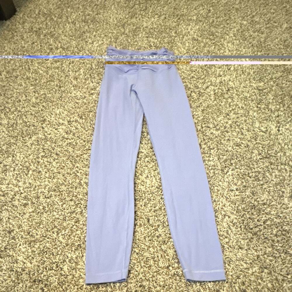Lululemon Women's Leggings Light Blue Casual Size 4 Regular Nylon Lycra